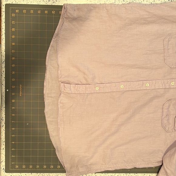 Michael Kors Lilac 100% Linen button down EUC size XL Mens - Picture 5 of 12